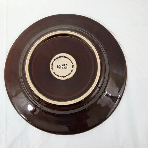 Sakura Port of Call Pinwheel 8” Stoneware Salad Luncheon Plates – Set of 4 - Picture 14 of 14